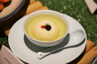 Chrysanthemum Tofu in Consomme $12 per person